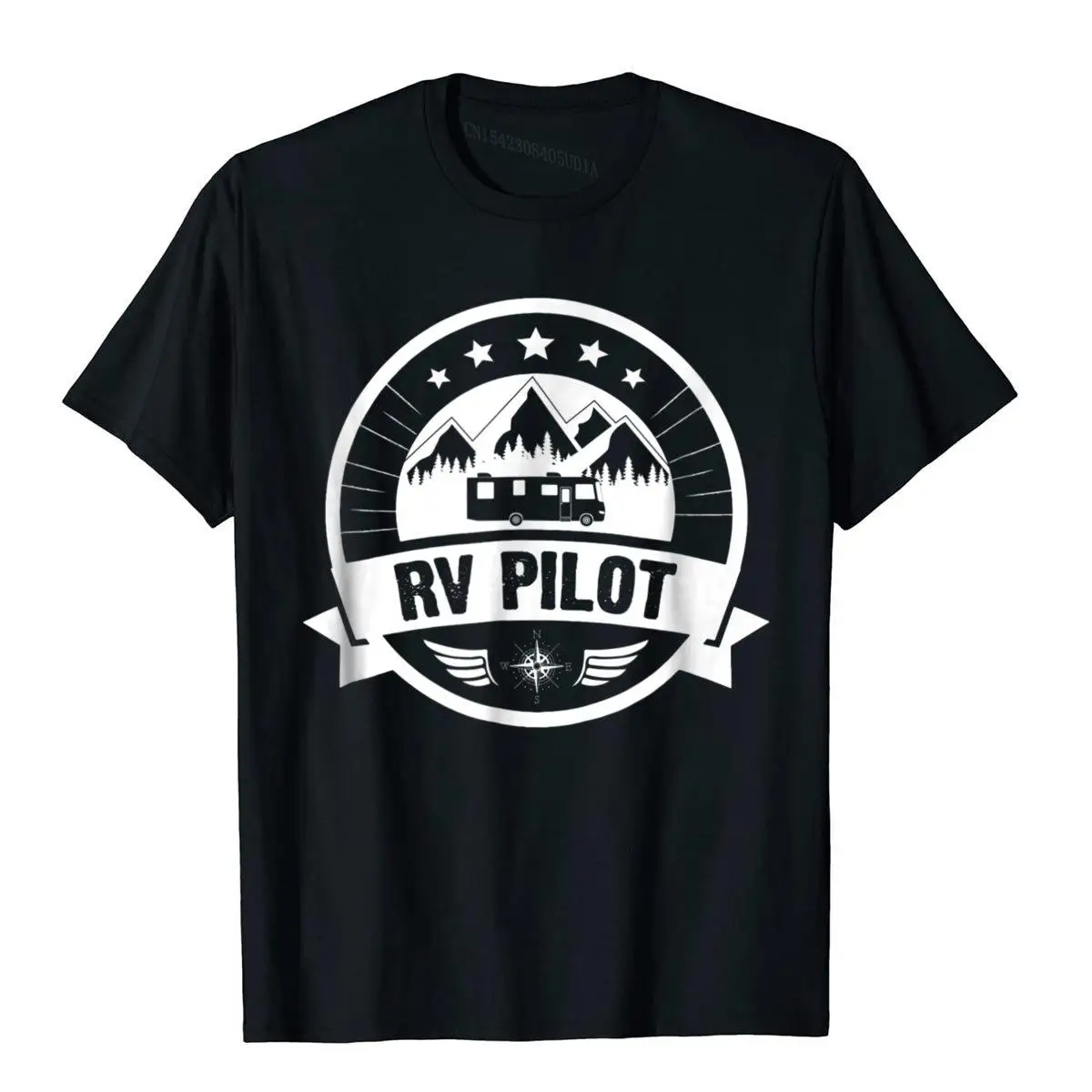 RV Pilot Funny Motorhome RV Travel T-shirt for Men__97A3292black