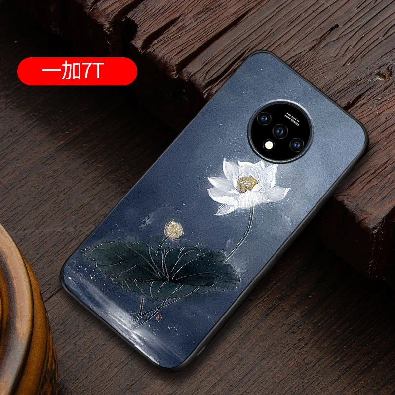 11 ONEPLUS7T тисненый винтажный Восточно-Азиатский китайский чехол в японском стиле для ONEPLUS 7T Снежная гора декрета чехол для крана - Цвет: 11