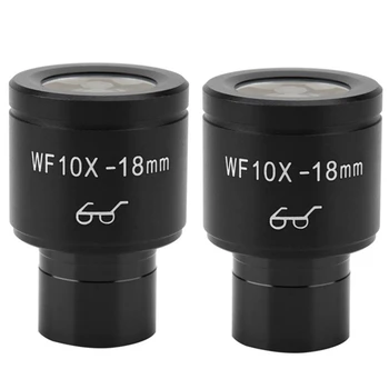 

2Pcs Biological Microscope Accessories Wide Angle Eyepiece WF10X High Eye Point Microscope Accessories
