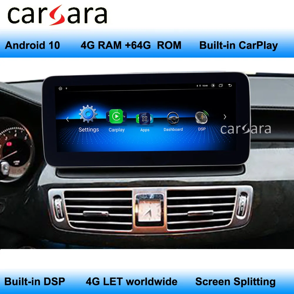 For Mercedes Radio Android W218 Screen Car HD Dashboard Monitor After-market Navigation Display Bulit-in 4G LET Support CarPlay |