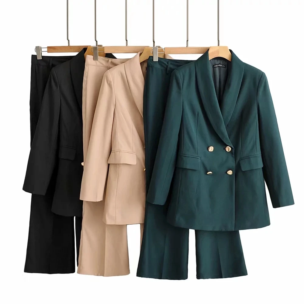 Осенние женские блейзеры и куртки Женский двубортный офисный Блейзер Пальто повседневные женские костюмы корейское длинное пальто
