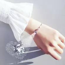 Травяной браслет из чистого серебра, Женская сетка, красная пара, на заказ, надпись, проекция ins, маленькая толпа, дизайн, ювелирный браслет