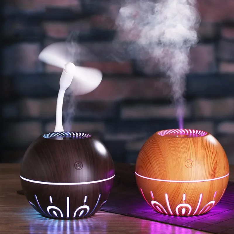 

Wood grain humidifier Multifunctional air conditioner USB air purification ultrasonic atomizer humidifier desktop Aroma diffuser