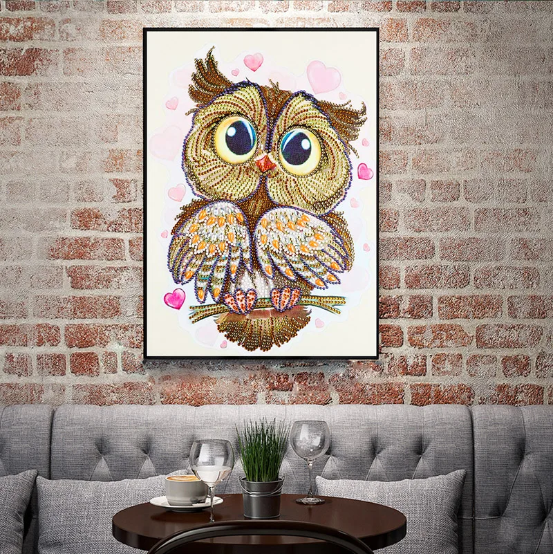 DIY 5D Diamond Painting Owl Cartoon Animal Embroidery Art Dotz Gem Paint Bead Crystal Drill Craft Puzzles Picture Kits for Kids (4)