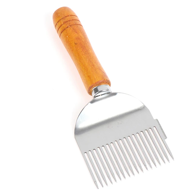 Mézvágó Kaparó Méhkas Mézes Kivágó Villa Fa Fogantyú Méhészszerszámok Méhsejtkaparó Lapáttal - Image 5