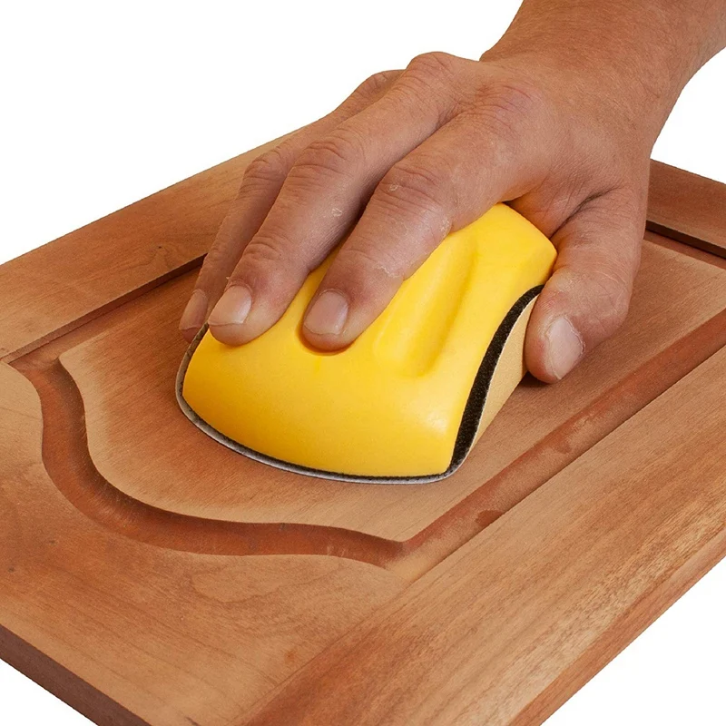 

Hand Sanding Block For Hook & Loop Sandpaper Hand Pad Polishing Pad Abrasive Tools