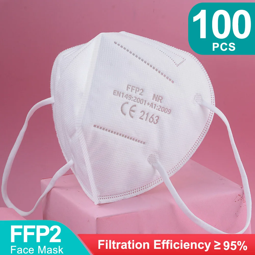 100pcs Protective Masks CE KN95 Certificadas Face Mask 5Ply Reusable FFP2mask Homologada Adult Dust Mascarillas Masken FFP2 mask