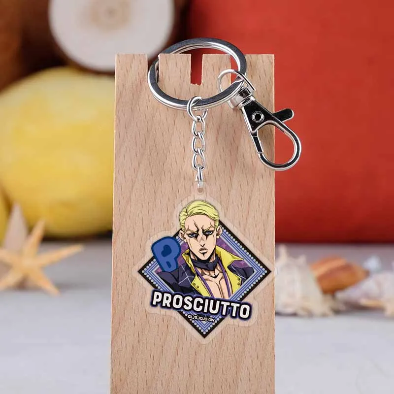 Дизайн обувь с рисунком из аниме Jojo невероятное приключение Брелки держатель мода мультфильм Jotaro Kujo рисунок, брелки для ключей, кольцо для ключей, ювелирное изделие, подарок