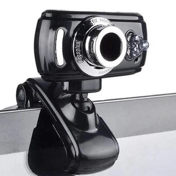 

USB HD Webcam with Built-in Microphone 3 LED Night Vision Web Camera for PC