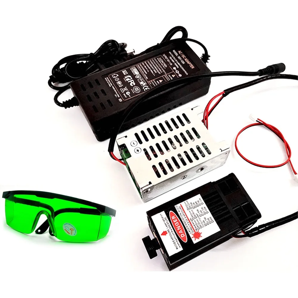 450nm 10W Focusable Dot Blue Laser Module Engraver Engraving Cutting Safety Glasses Goggles 405nm 450nm violet blue laser diode module protective goggles safety glasses