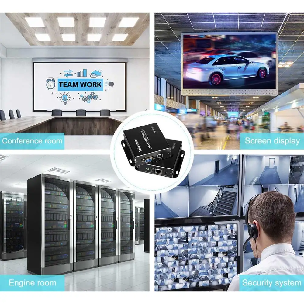 Tesla smart KVM удлинитель 1080 P 60Hz VGA через CAT5 через UTP FTP до 984ft длинный диапазон(1 удлинитель TX+ 1 удлинитель RX