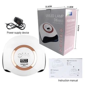 

168W LED Nail Lamp Quick-drying Induction UV Cross-border Led UV Gel Nail Polish Baking Motion Sensing LCD Display Nail Art Lamp