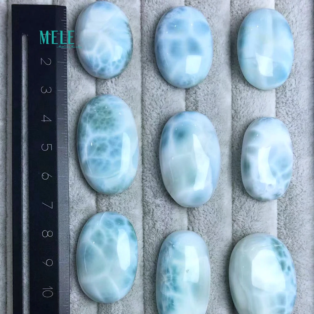 Natural Dominican Larimar sea lines stone naked stone 9~14 gram random Deliver goods