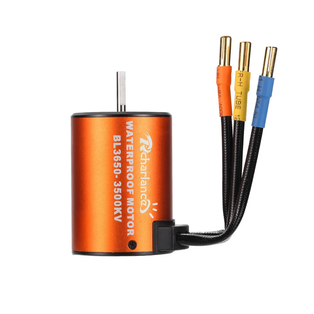 

Rcharlance Car Model Motor 3650 3500/4300KV Brushless Motor 60A Waterproof Electrical Adjustment Set