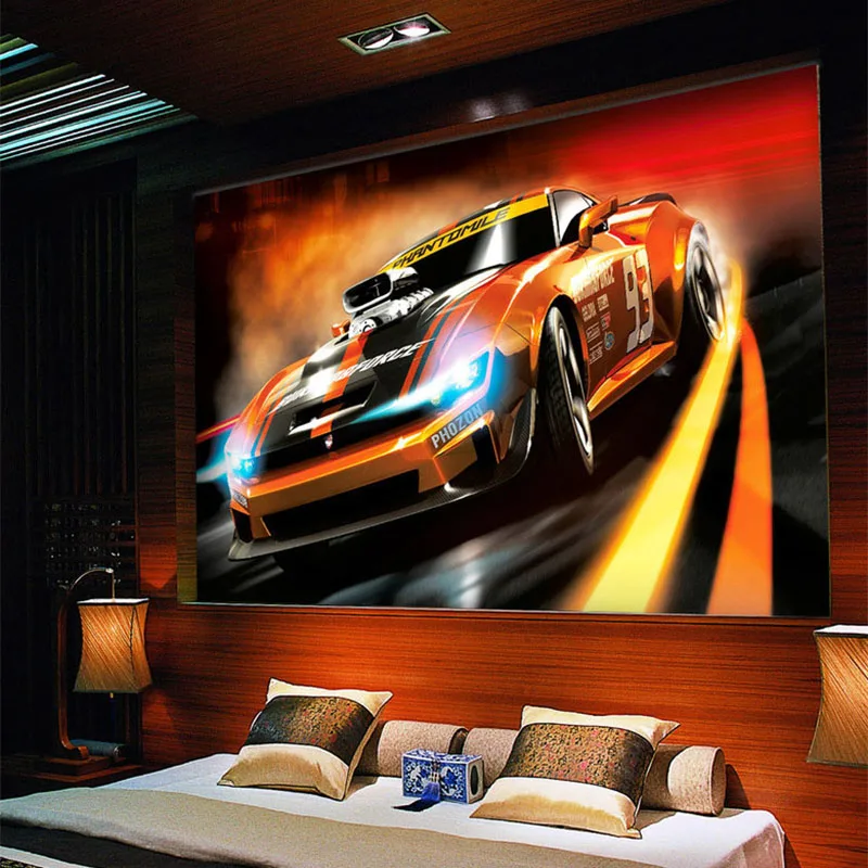 Photo-Wallpaper-Modern-Creative-Yellow-Sport-Car-3D-Stereo-Mural-Living-Room-Bedroom-Interior-Design-Wall (1)