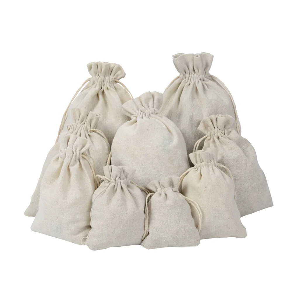 BESTONZON 6pcs Fragrance Lavender Sachet Bag Empty Drawstring Sachets Tea Drawstring Beam Port Bags Travel Storage Bags 