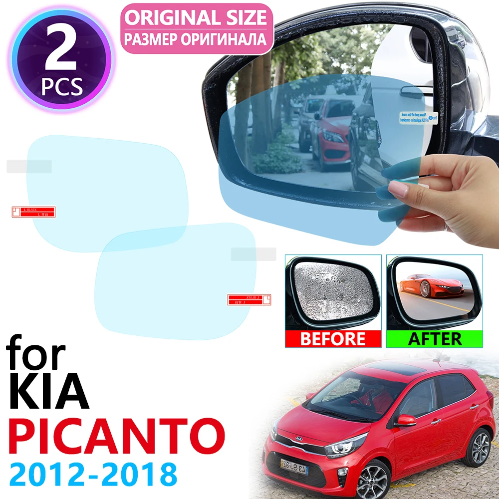 Для KIA Picanto Morning 2012~ полное покрытие зеркало заднего вида, противотуманное, непромокаемое, противотуманная пленка, аксессуары 2013