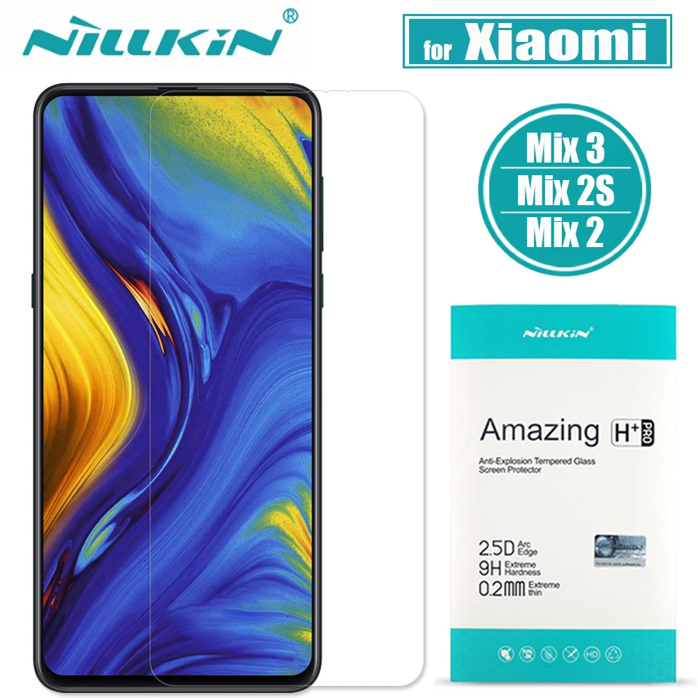 

Nillkin Xiaomi Mi Mix 3/2S/2 Glass Screen Protector 9H Hard Clear Safety Protective Glass on XiaoMi Mix 3/2S/2 Tempered Glass