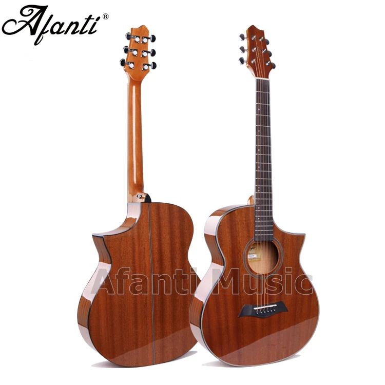 

Afanti Music 40 inch Sapele top / Sapele Back & Sides Acoustic guitar (WY-041)