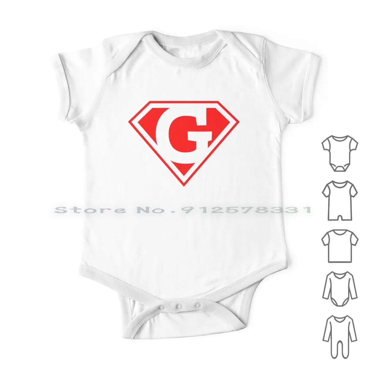 

Letter G | Vol.5 | A-Z Super Letter Newborn Baby Clothes Rompers Cotton Jumpsuits Comics Comics Super Letters Letter Name Bat