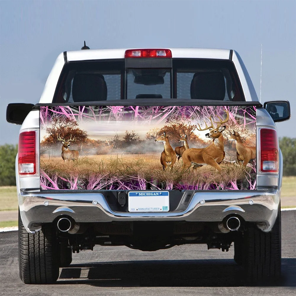 Whitetail Buck Blaze охотничий камуфляж Автомобильная наклейка водонепроницаемый декор наклейка задняя дверь