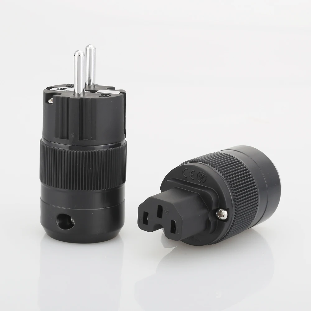 VB0109 High End родием EUR Schuko EU Мощность Plug& IEC разъем