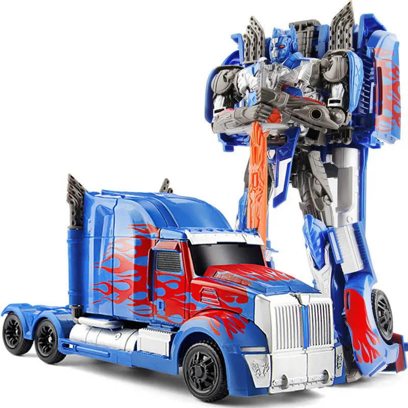 Najtaniej 27cm Robot transformacyjny zabawki seria samochodów Anime Optimus Prime Hornet plastikowy Robot ABS dla dzieci zabawki chłopięce z pudełkiem