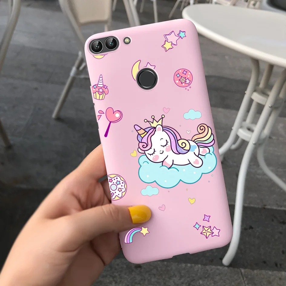 For Huawei P Smart Case For Huawei P Smart 2018 Daisy Flower Phone Case FIG-LX1 Soft Tpu Silicone Back Cover on PSmart 5.65" Bag phone pouch for running Cases & Covers