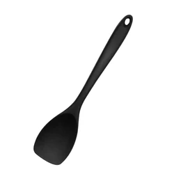 Premium Silicone Heat-Resistant Cooking & Baking Spoon Spatula (Black)
