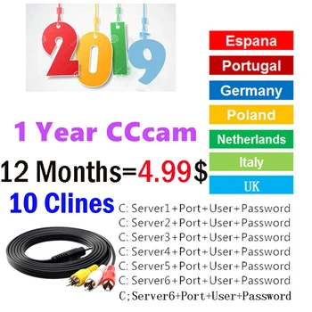 

Newest most stable cccams oscam for Europe germany spain Satellite tv Receiver 4/8lines WIFI FULL HD DVB-S2 Support Ccams