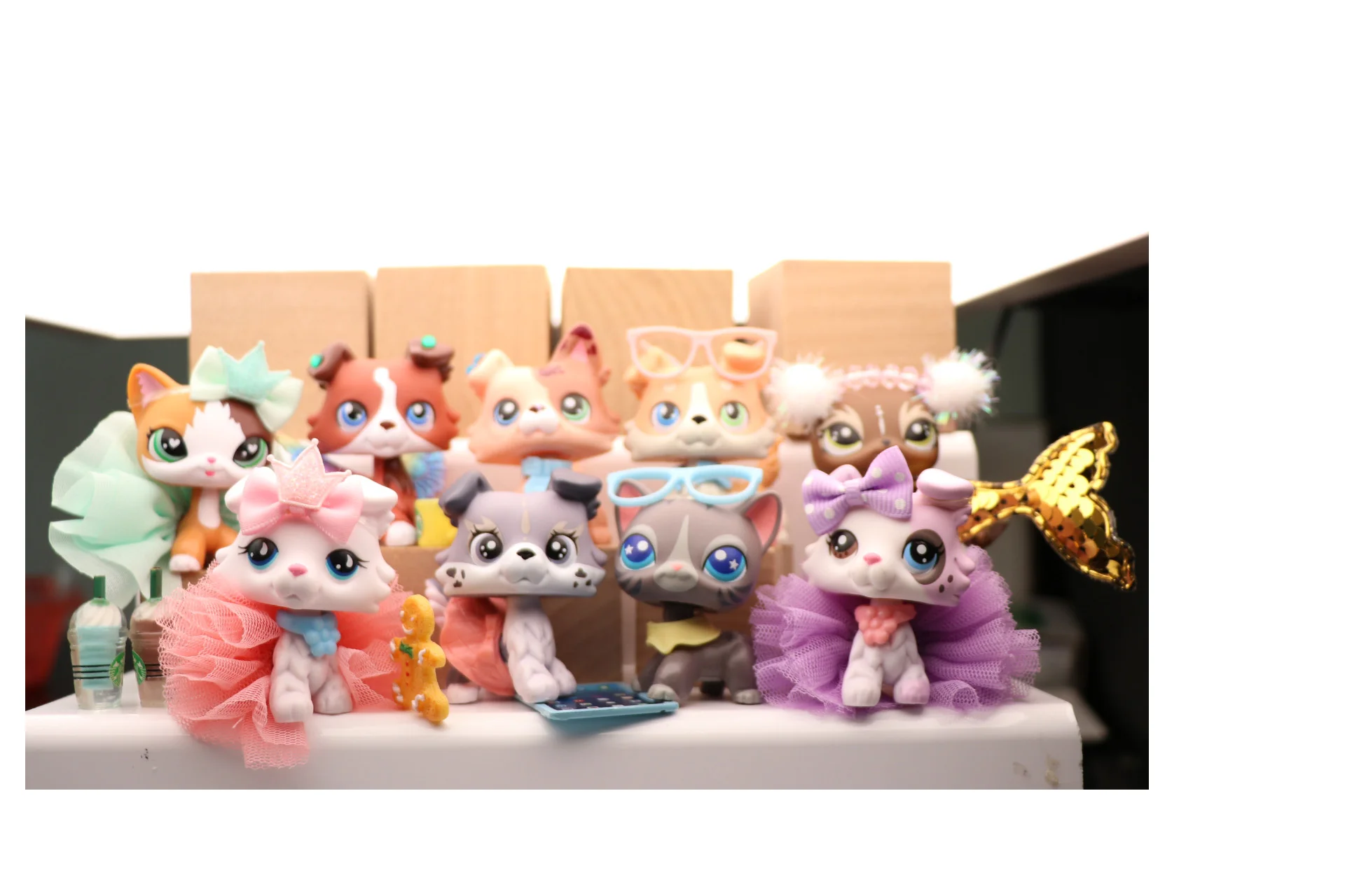 Pet Shop колли короткие волосы кошки с много аксессуаров|Игровые фигурки и