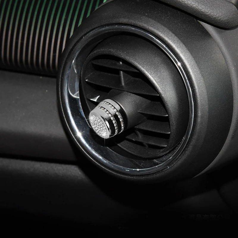 Для Mini Cooper, Countryman, F60 алмаз Кондиционер Vent украшения Стикеры выходного отверстия автомобильного кондиционера, крышка