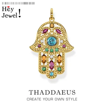 Pendant Hand of Fatima,2020 Summer Brand New Golden Jewelry Bohemia 925 Sterling Silver Accessories Protection Gift For  Women