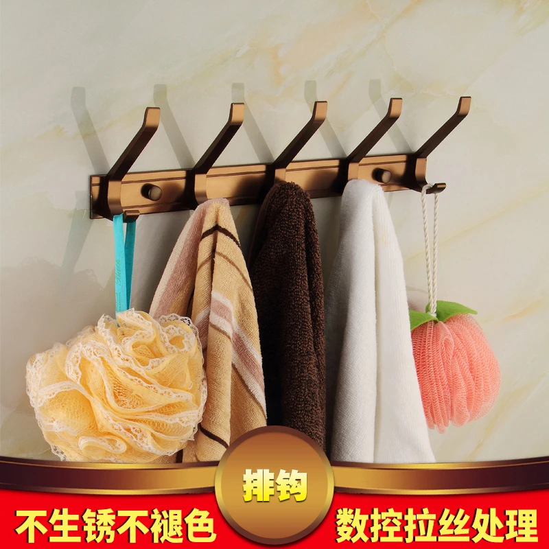 European Antique Towel Rack Towel Rack Space Aluminium Retro Copper Bathroom Furniture Rack Bathroom Hardware Pendant Set