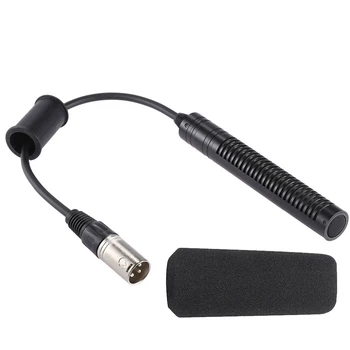 

Audio Capacitive Photography Interview Camera Microphone With Holder Meeting Pickup Stereo Video Recording Indoor Outdoor Sound