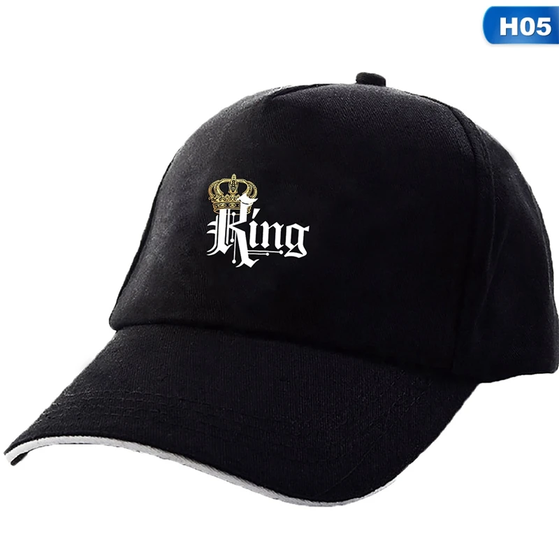 Новинка, кепки KING QUEEN, новая мода, хип-хоп бейсболки, холщовая шапка с буквенным принтом, для влюбленных, Snapback, Солнцезащитная шляпа для мужчин и женщин, шапки