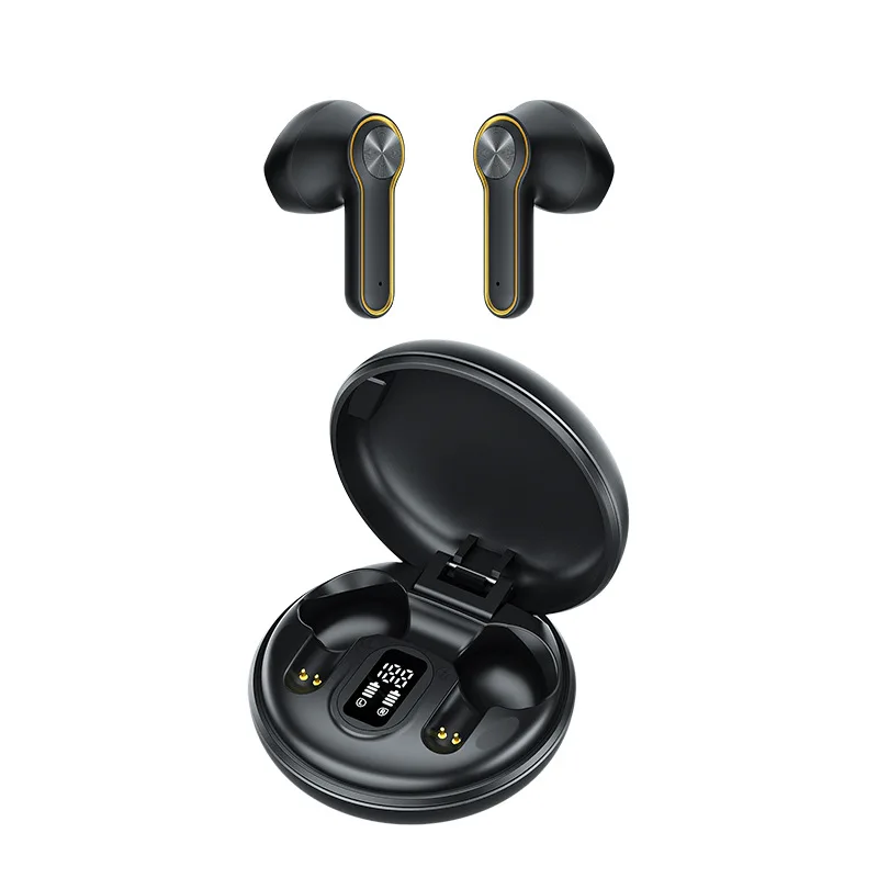 

Mini TWS Headphone Handsfree for Sports Bluetooth 5.0 True Wireless Earbuds with metal Charging Box Earphone Volume Control