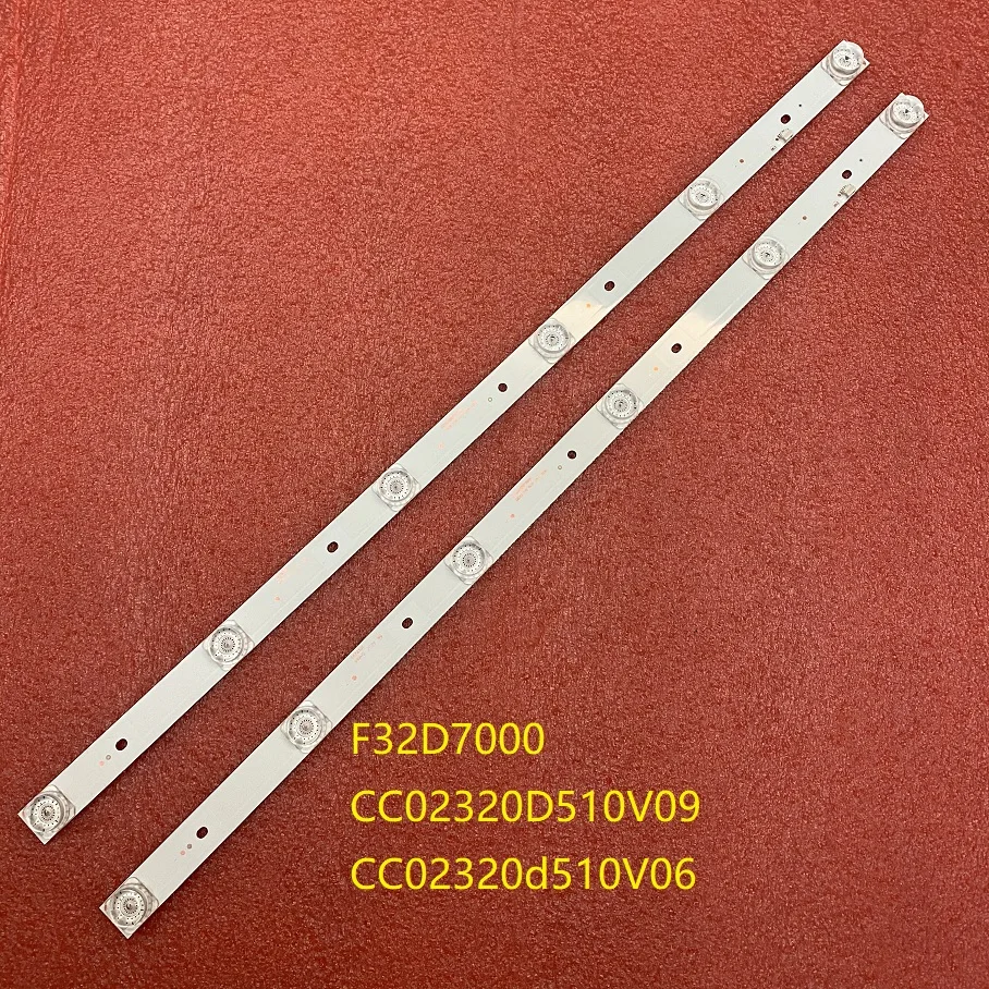 Tira de Retroiluminação Led para F32d7000 Ti3211dledds Lsf320hn08-m02 Cc02320d510v09 Cc02320d510v06 32e20 Hda9232 Cc02320d510v10