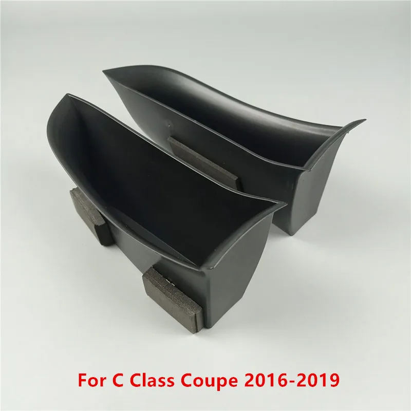 Black Car Door Handle Storage Box Container Holder Organizer Tray For Mercedes Benz C Class Coupe 2016-2019