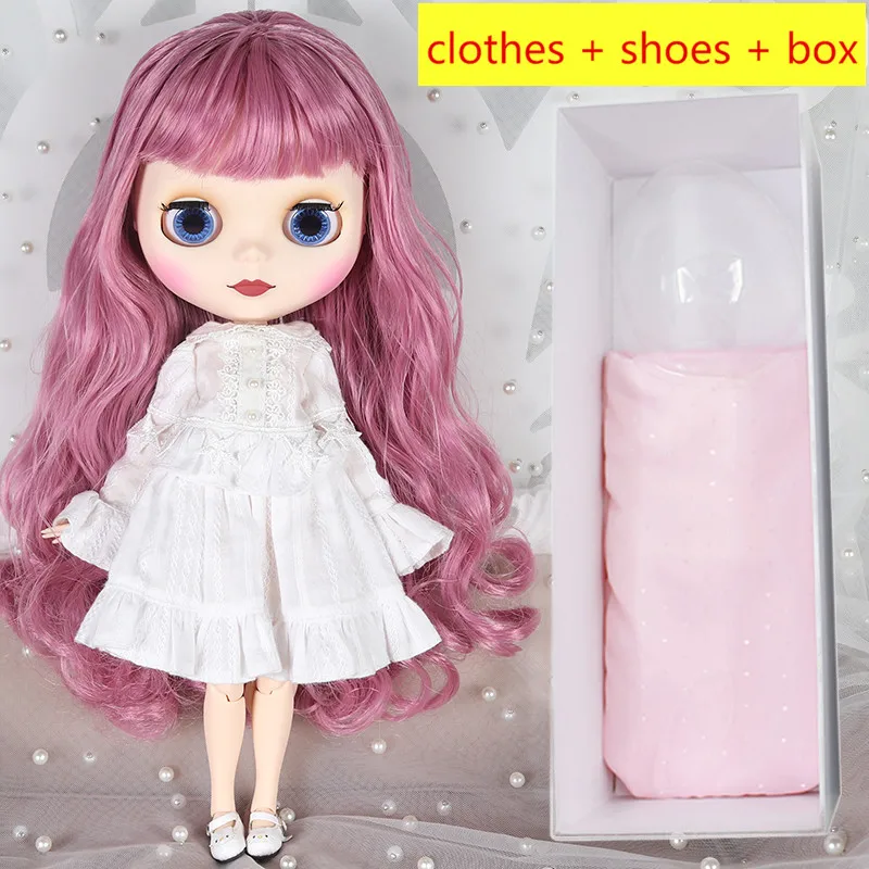 Blyth кукла 1/6 BJD 30 см 7 суставов/19 суставов, белая кожа тела, одежда+ обувь+ коробка набор, куклы игрушки для детей девочек подарочная коробка - Цвет: style 4