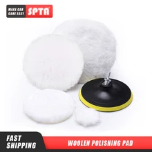 Tampons de polissage en laine SPTA 2 "/3"/4 "/5"/6/7 ", tampons de polissage pour voiture RO/DA/GA, vente en gros
