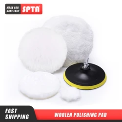 Tampons de polissage en laine SPTA 2 "/3"/4 "/5"/6/7 ", tampons de polissage pour voiture RO/DA/GA, vente en gros 