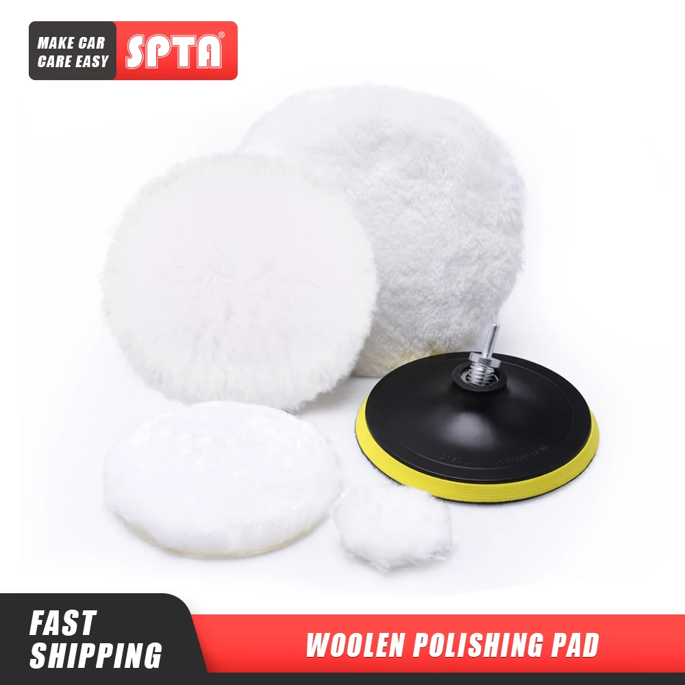 (bulk Sale) Spta 2''/3"/4"/5"/6/7'' Wool Polishing Pads Buffing Pads