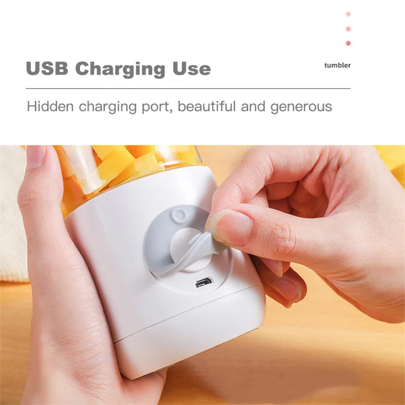 DTVANE 6 Cutter Mini Portable Juicers USB Electric Mixer Fruit Smoothie Blender For Machine Food Processor Maker Juice Extractor