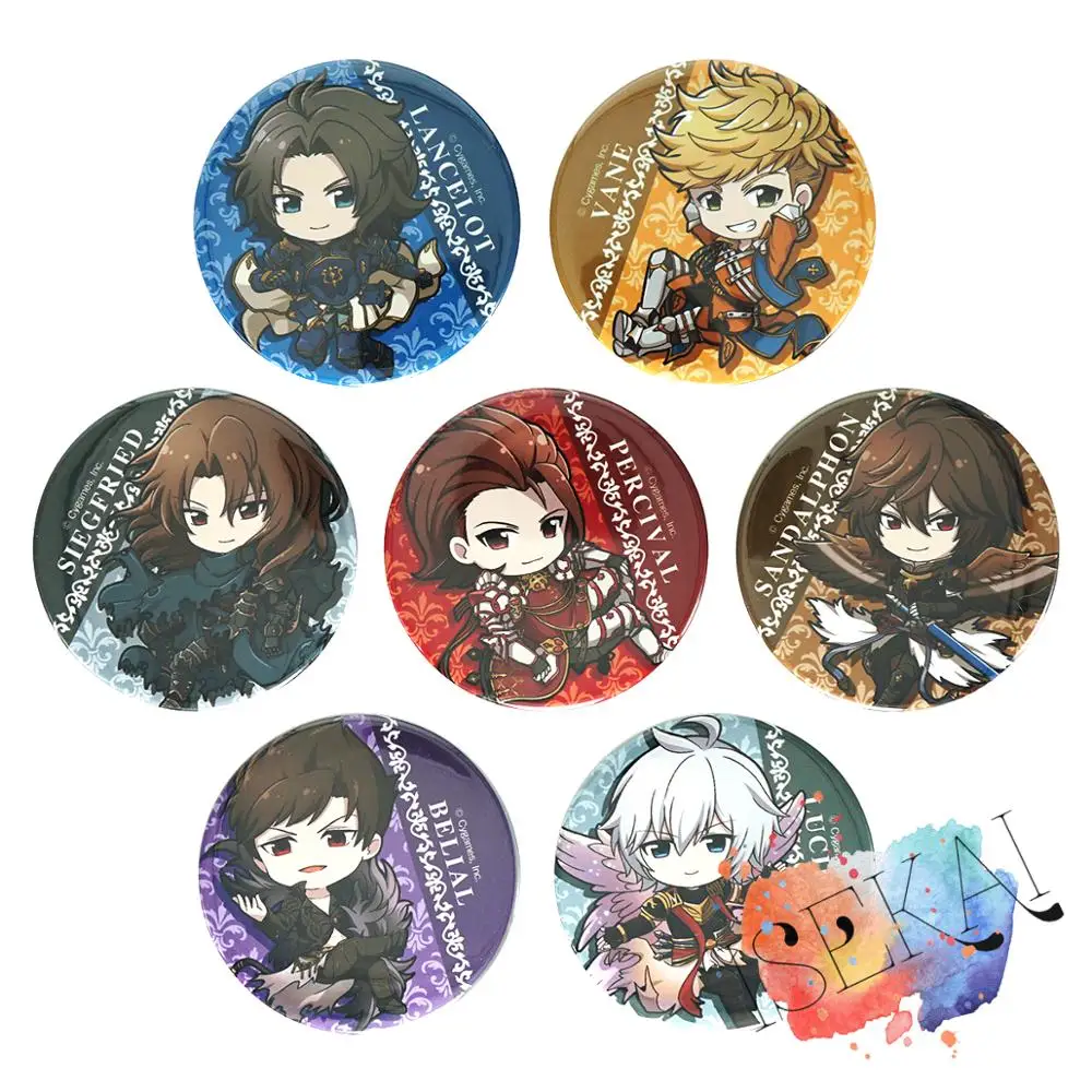 Значок аниме, металлический значок, брошь в виде Ланселота