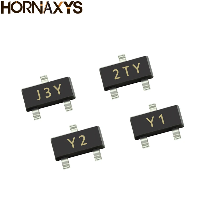 50 шт. S8050 J3Y S8550 2TY SS8050 Y1 SS8550 Y2 SOT23 SMD транзистор | Электронные компоненты и
