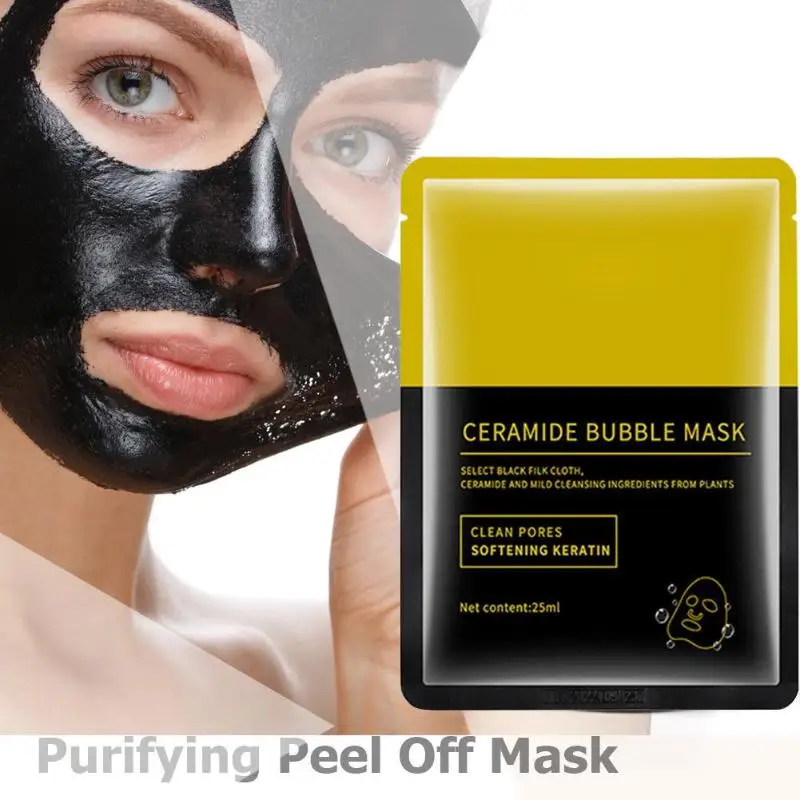 Bubble Mask Deep Pore Clean Bamboo Charcoal Blackhead Remover Cleanser Facial Skin Treatment Care