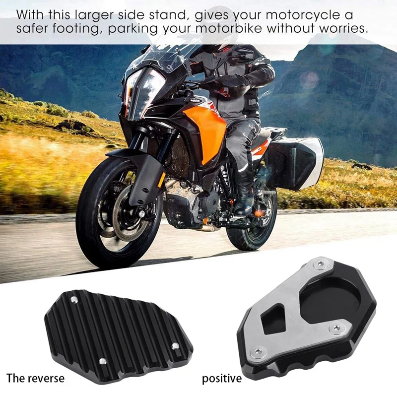 Подставки боковой удар подставка расширения пластина замещать для KTM 1050 1090 1190 1290 Приключения 2013