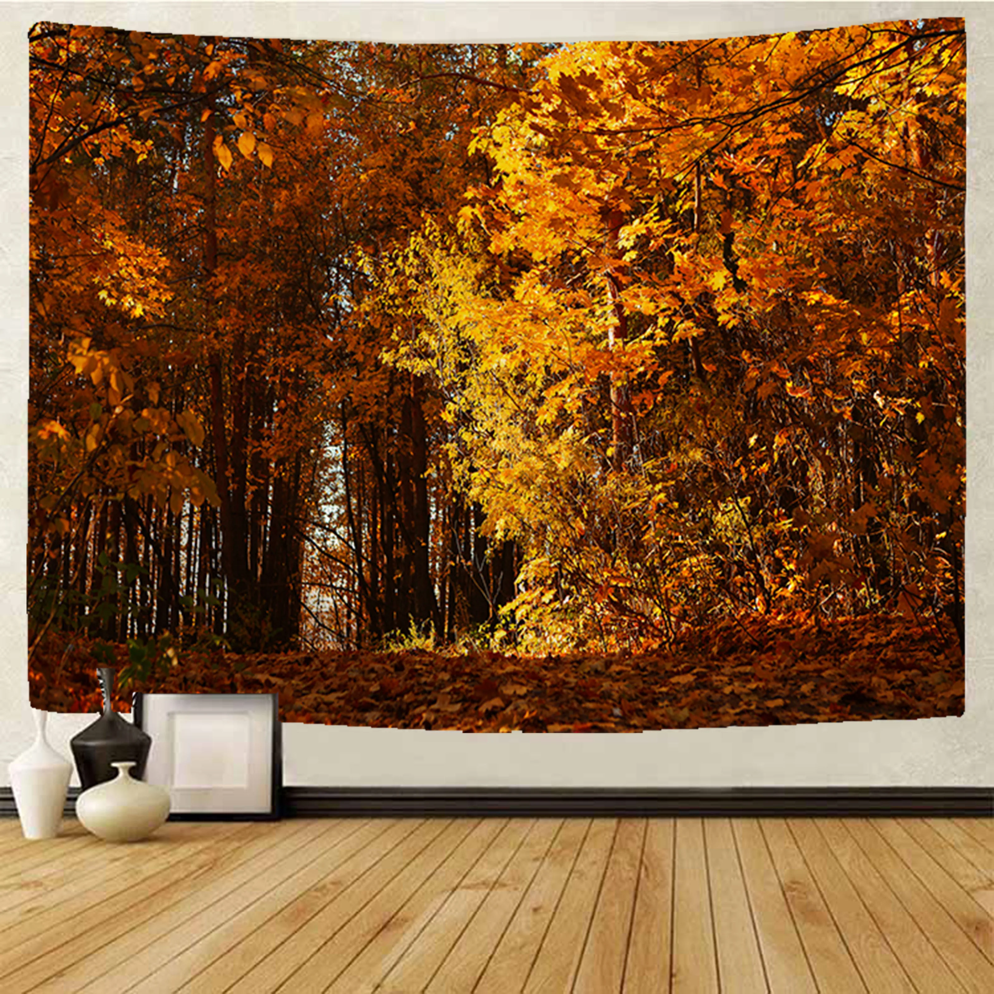 

Fallen leaves tapestry Mandala Tapestry Hippie Macrame Tapestry Wall Hanging Boho Decor Witchcraft Tapestry