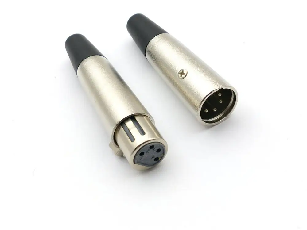 10 шт. XLR 4 контактный штекер/гнездо разъема питания|socket|socket connectorsocket power |